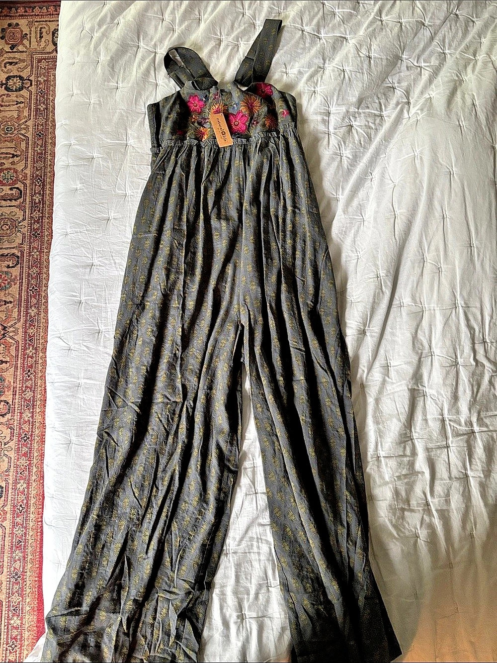 Natural life Floral Wide-Leg Jumpsuit in Size Small NWT